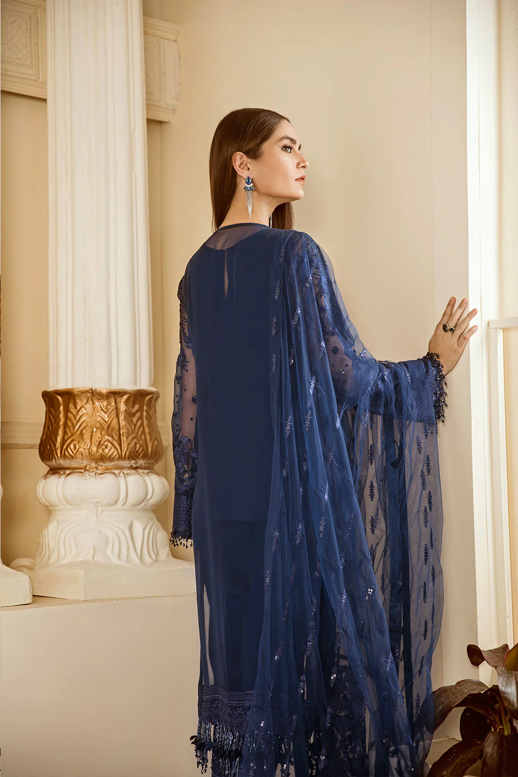 EMBROIDERED CHIFFON CH06-02 UNSTITCHED - Image 5