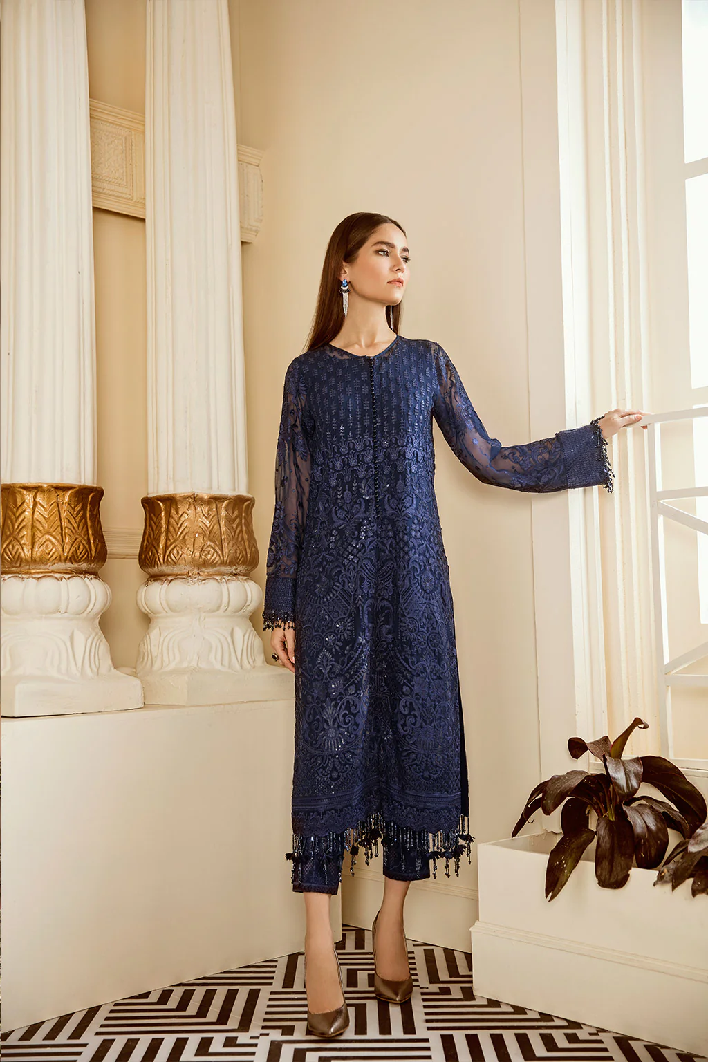 EMBROIDERED CHIFFON CH06-02 UNSTITCHED - Image 6