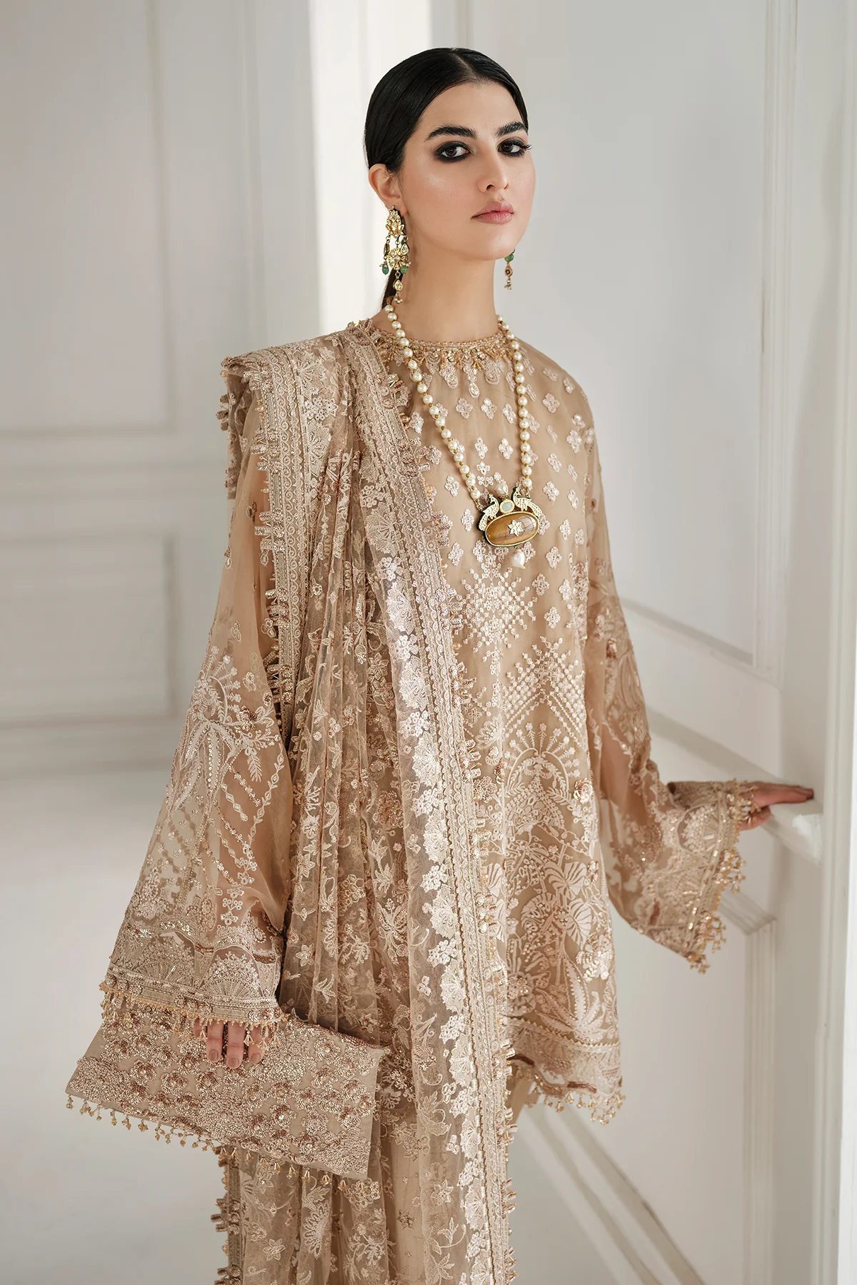 EMBROIDERED CHIFFON CH10-04 STITCHED - Image 12
