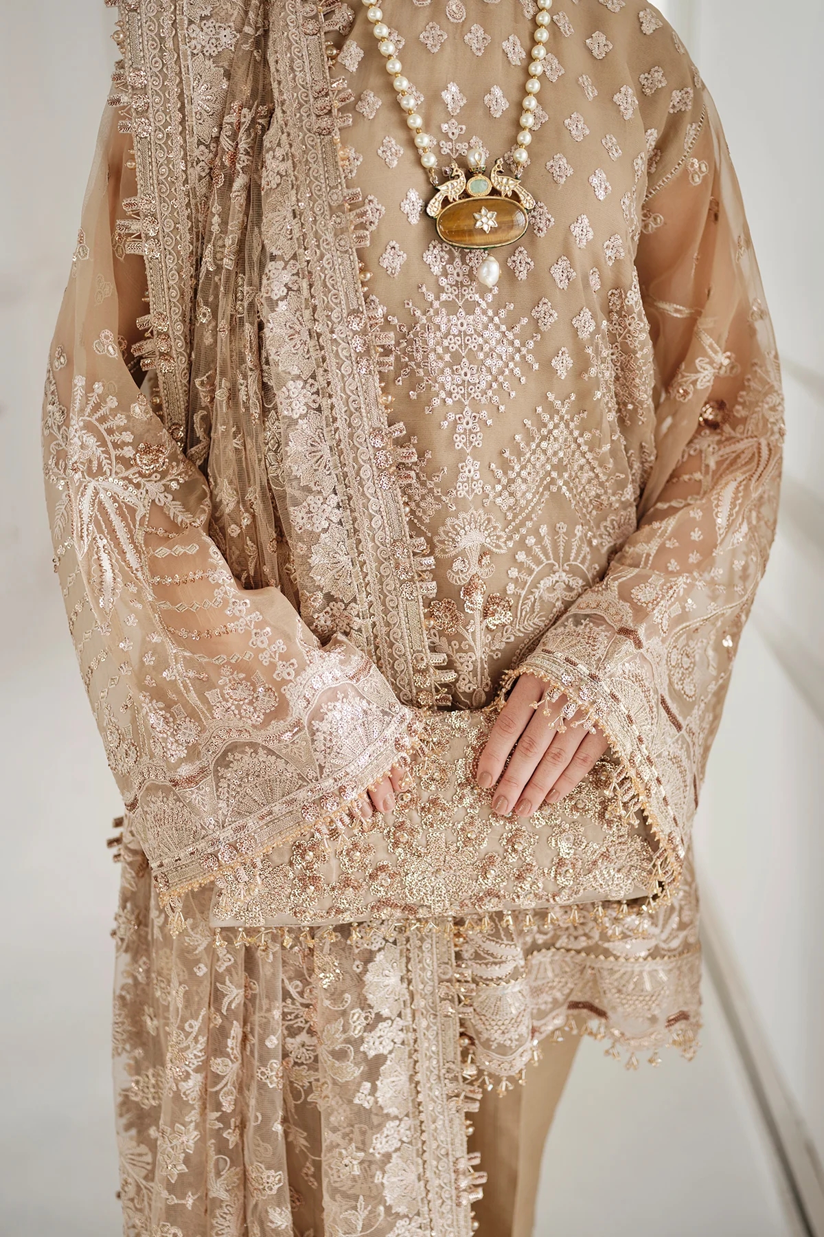 EMBROIDERED CHIFFON CH10-04 STITCHED - Image 13