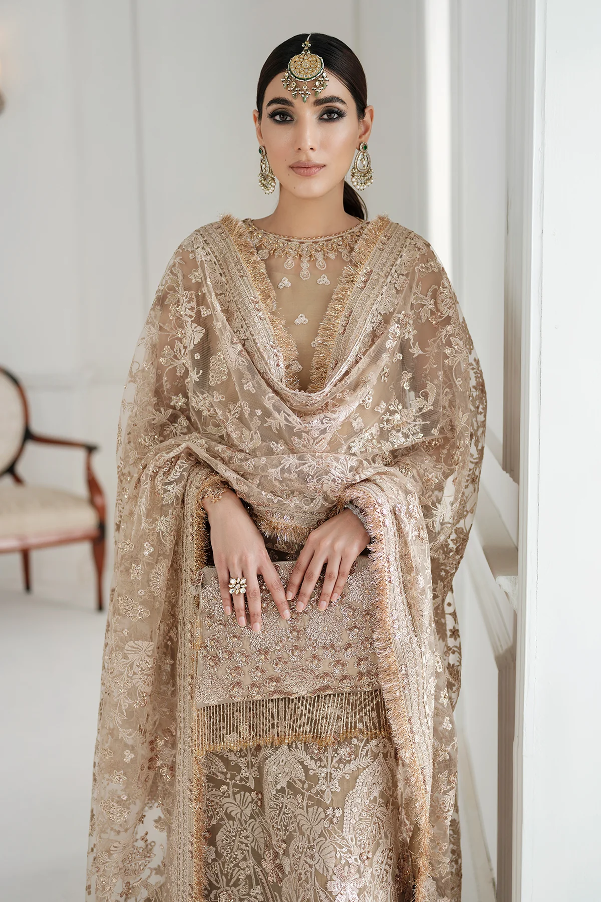 EMBROIDERED CHIFFON CH10-04 STITCHED - Image 6