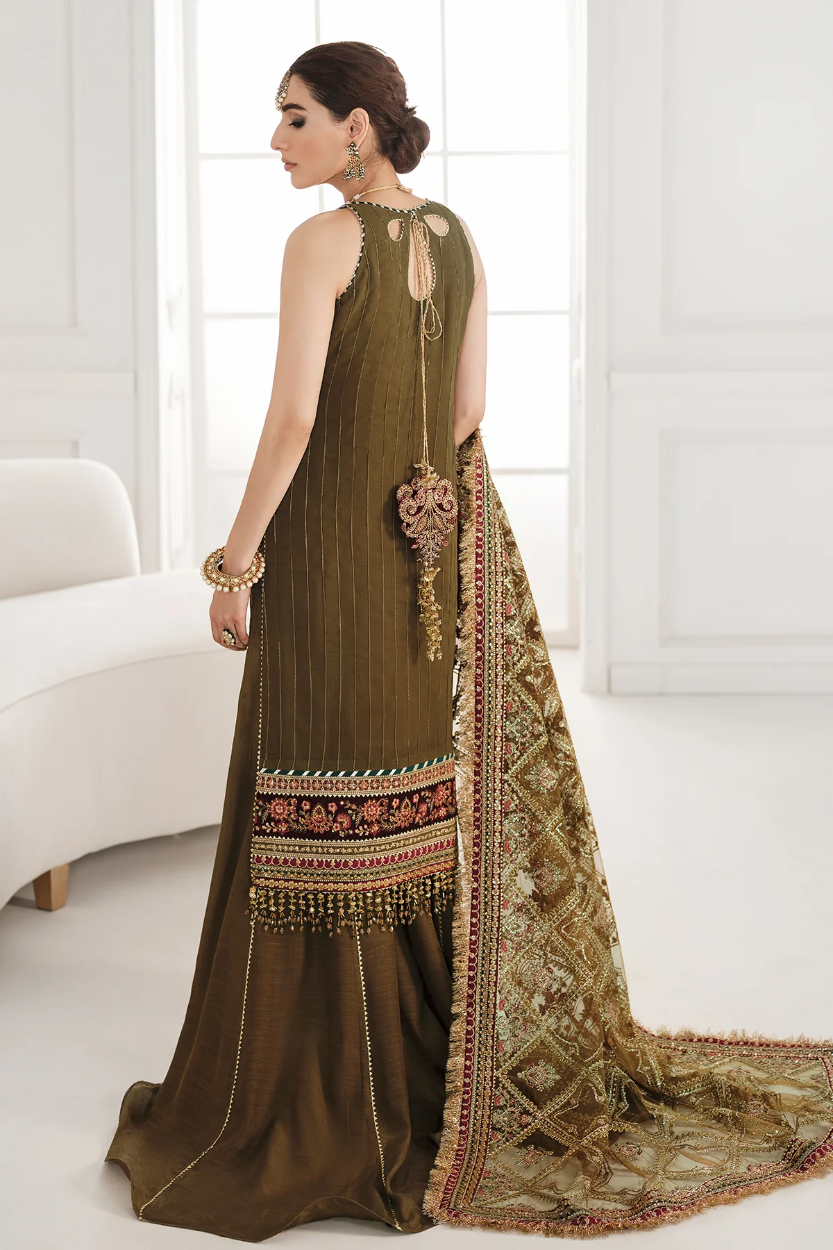 EMBROIDERED CHIFFON CH10-06 STITCHED - Image 3
