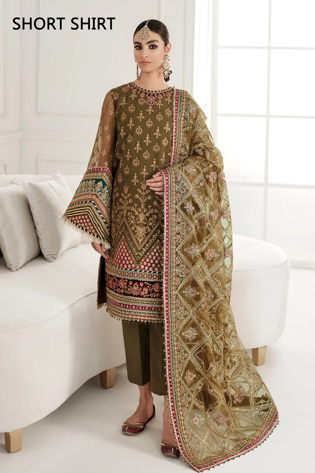 EMBROIDERED CHIFFON CH10-06 STITCHED - Image 4