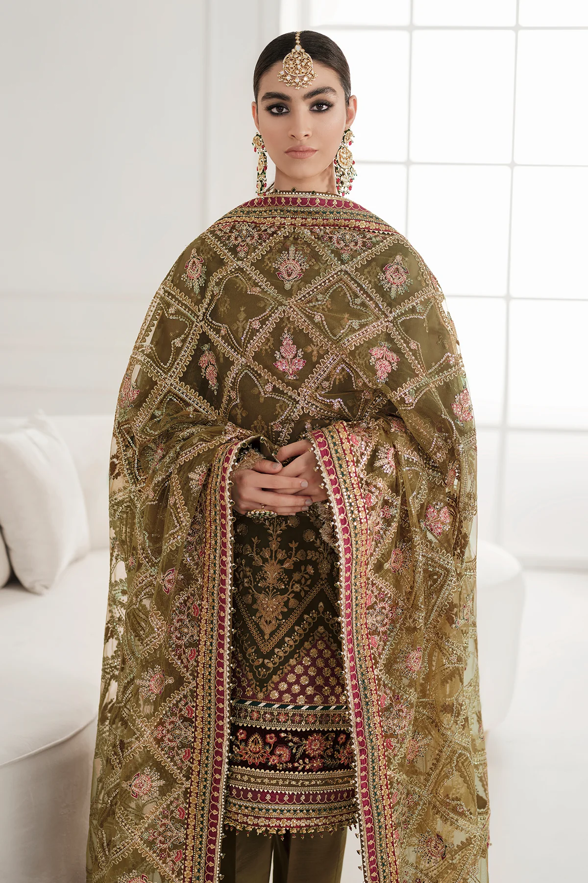 EMBROIDERED CHIFFON CH10-06 STITCHED - Image 7