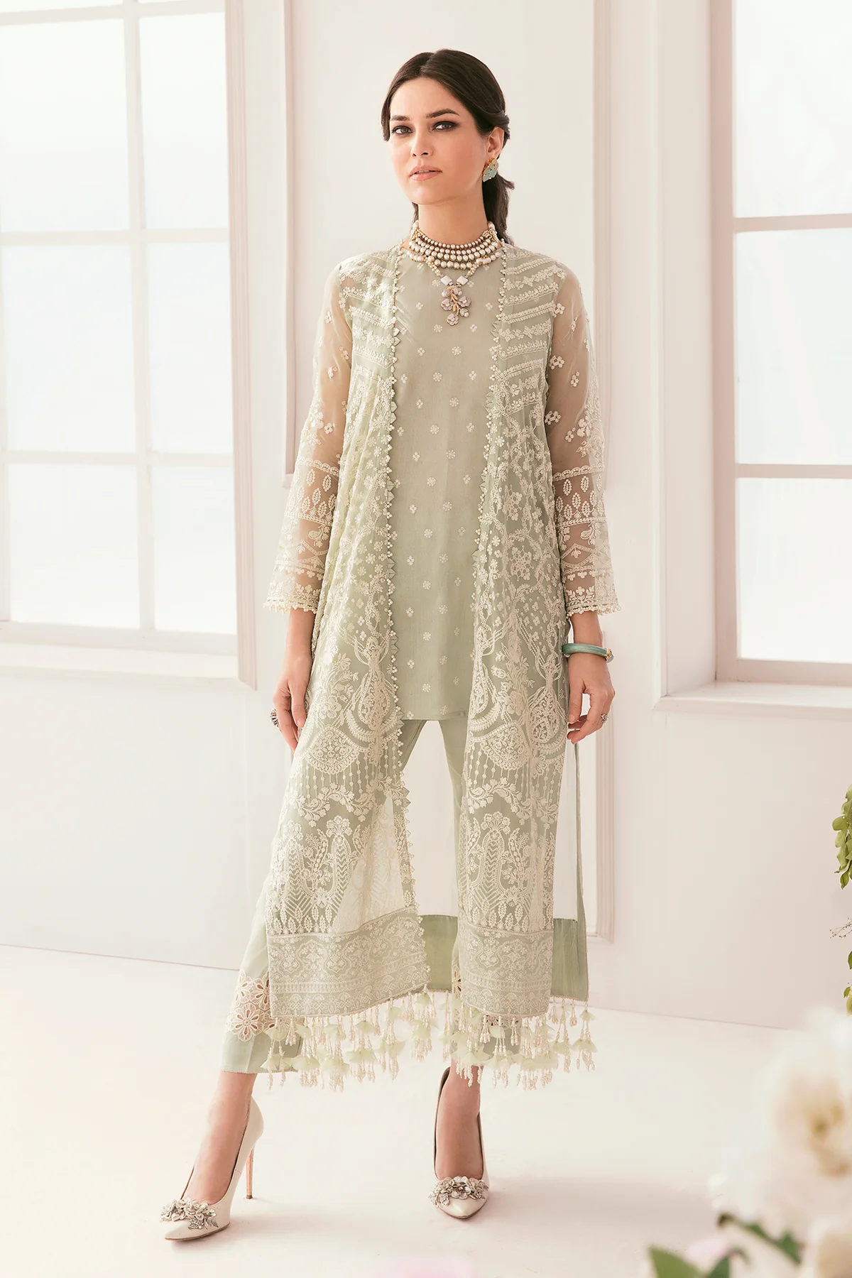 EMBROIDERED CHIFFON CH11-01 UNSTITCHED - Image 14