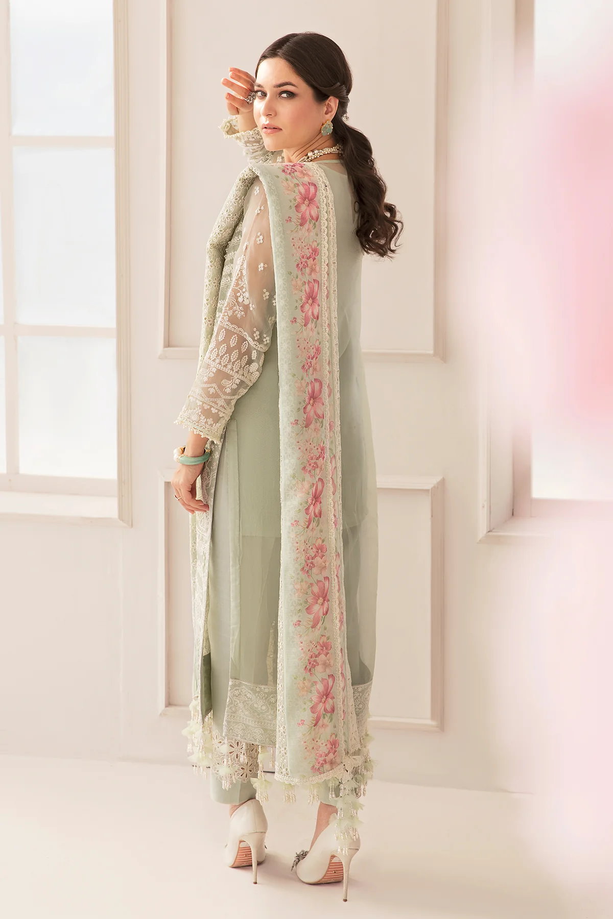 EMBROIDERED CHIFFON CH11-01 UNSTITCHED - Image 5