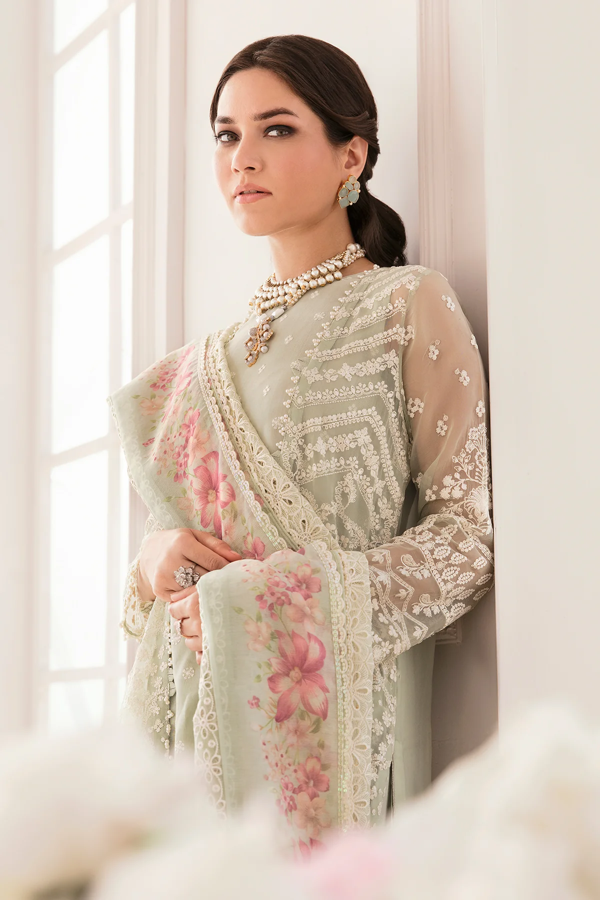 EMBROIDERED CHIFFON CH11-01 UNSTITCHED - Image 9