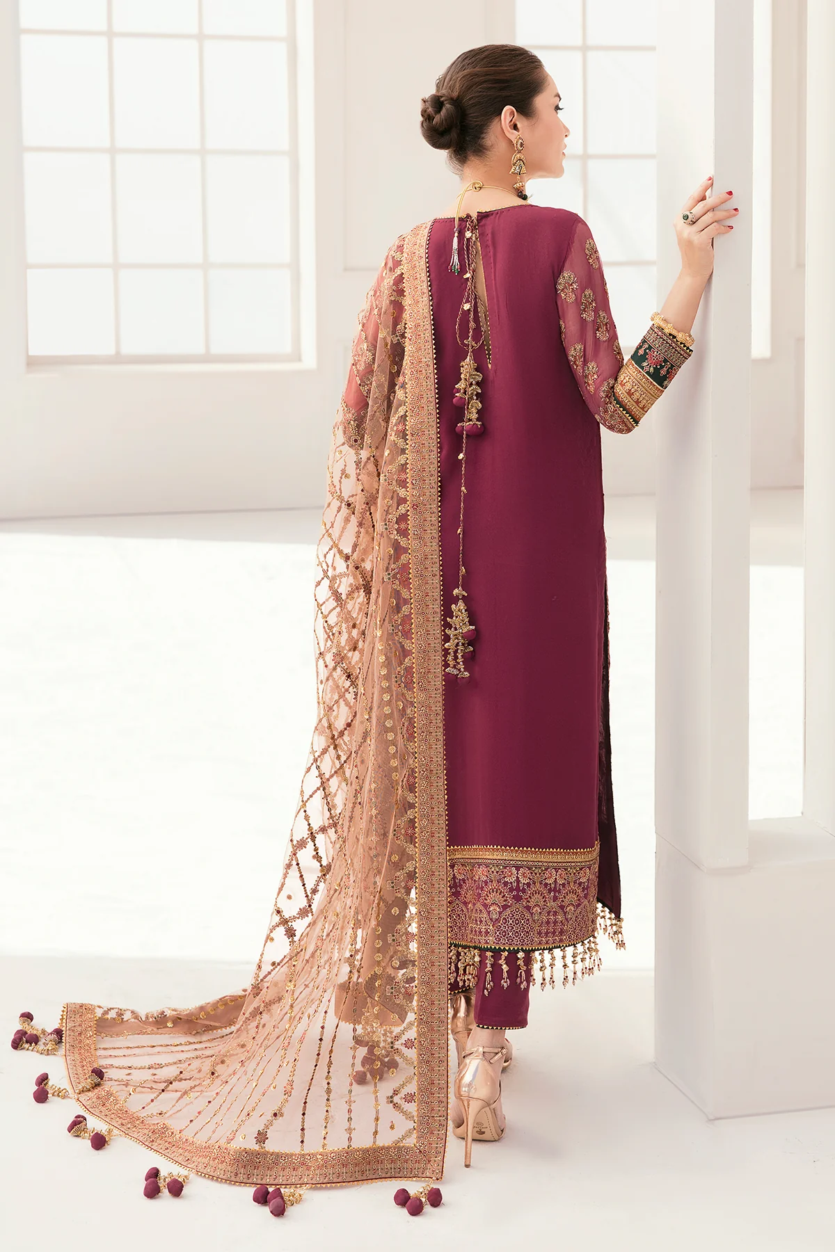EMBROIDERED CHIFFON CH11-02 STITCHED - Image 2