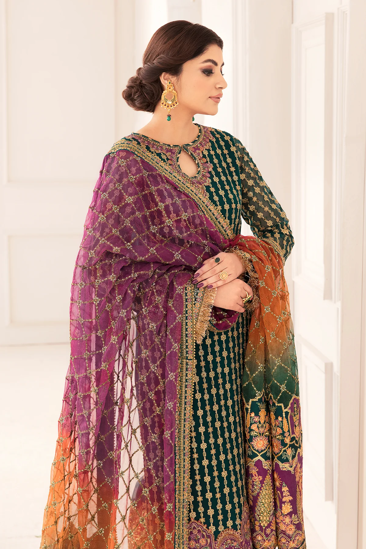 EMBROIDERED CHIFFON CH11-06 STITCHED - Image 11