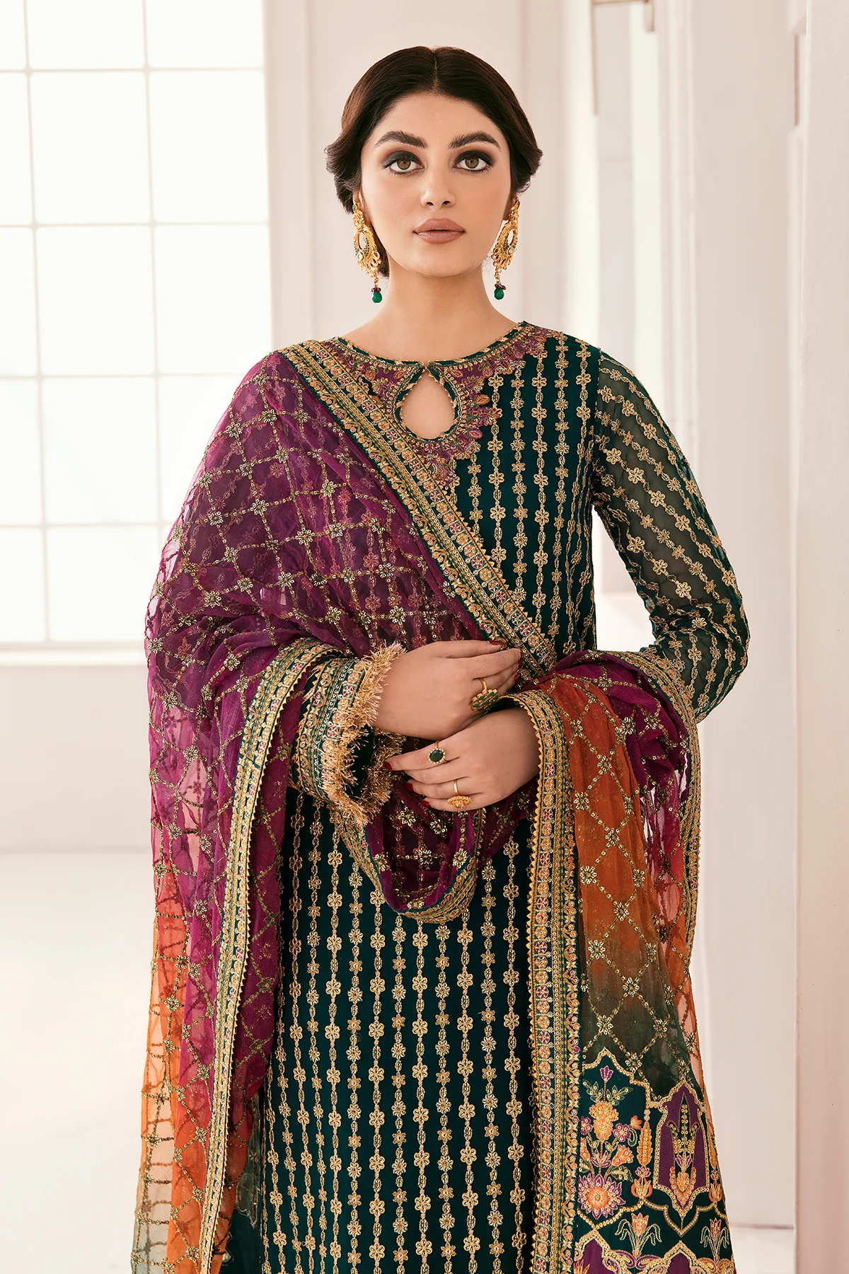 EMBROIDERED CHIFFON CH11-06 STITCHED - Image 6