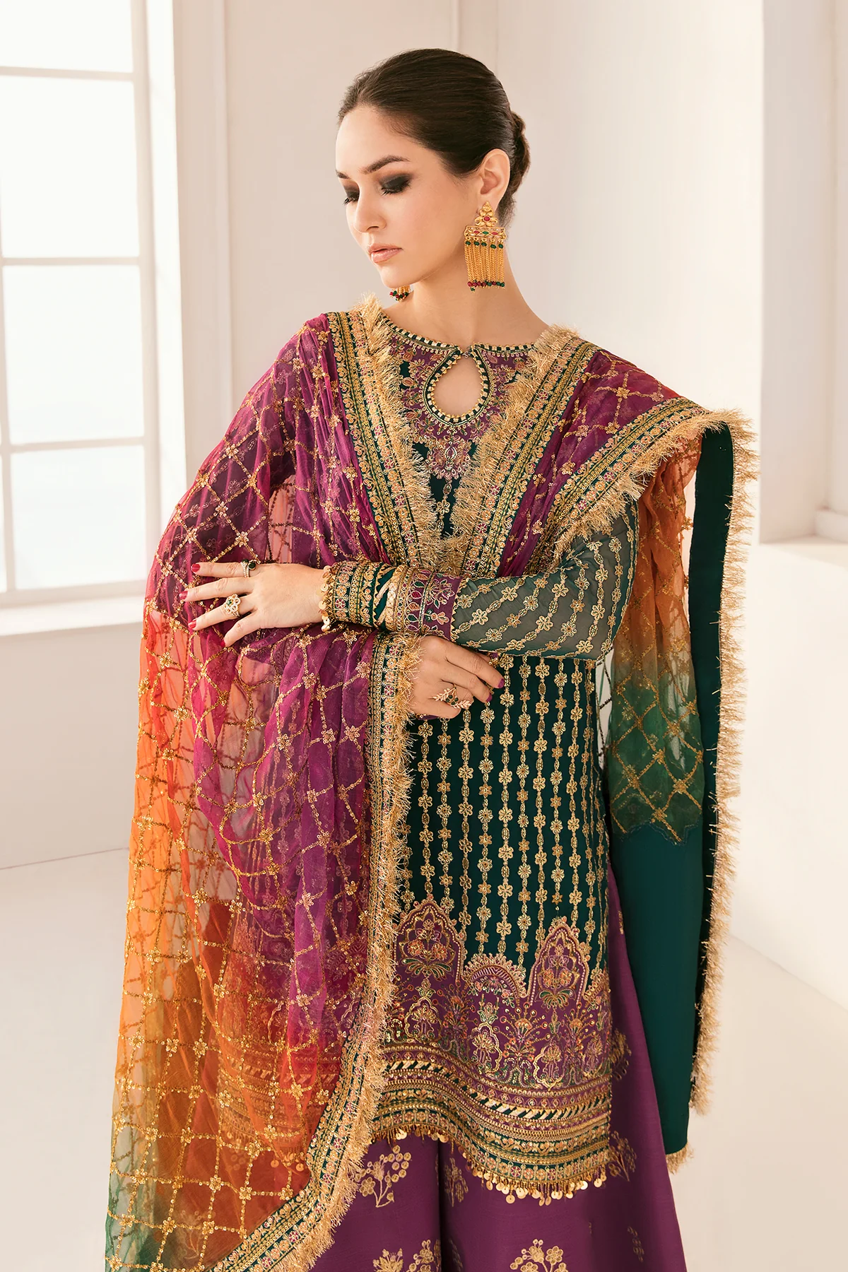 EMBROIDERED CHIFFON CH11-06 STITCHED - Image 7