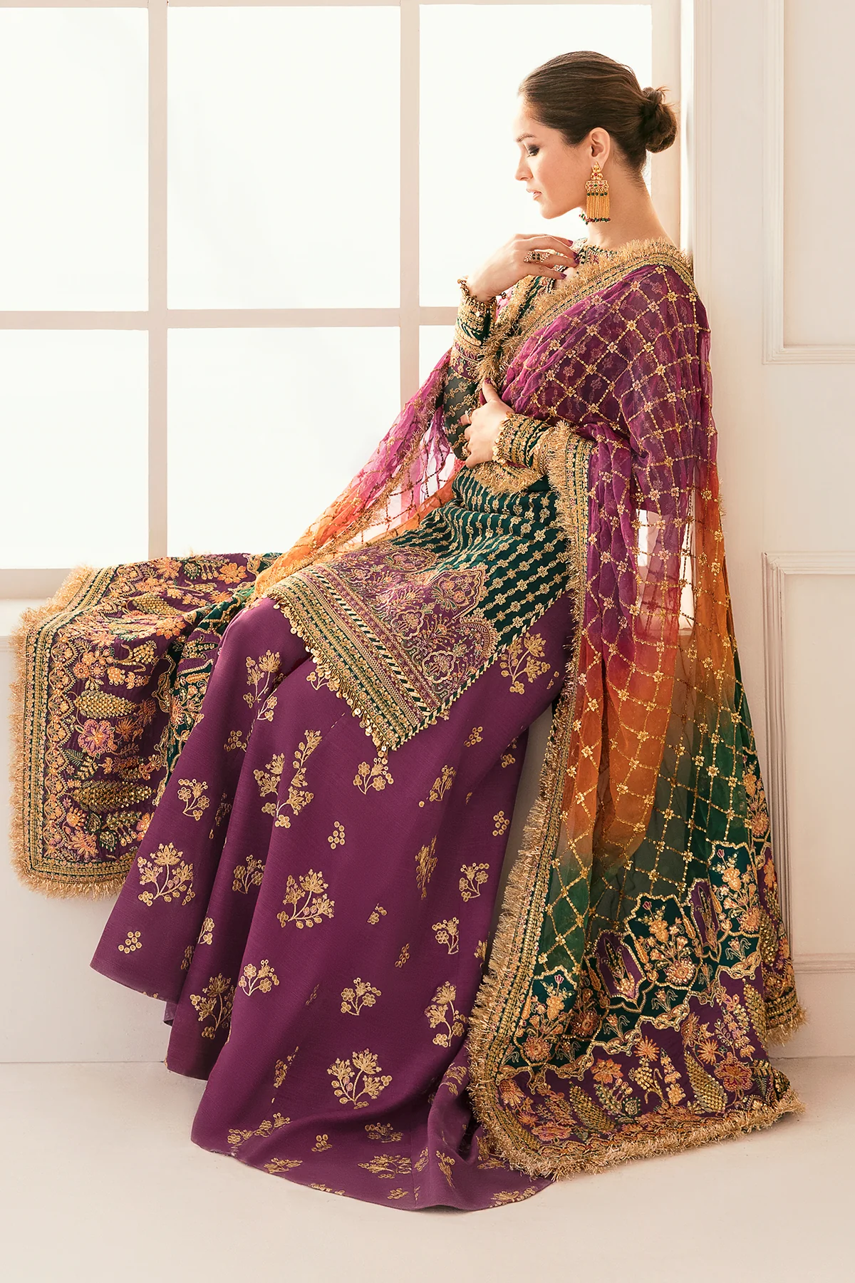 EMBROIDERED CHIFFON CH11-06 STITCHED - Image 9