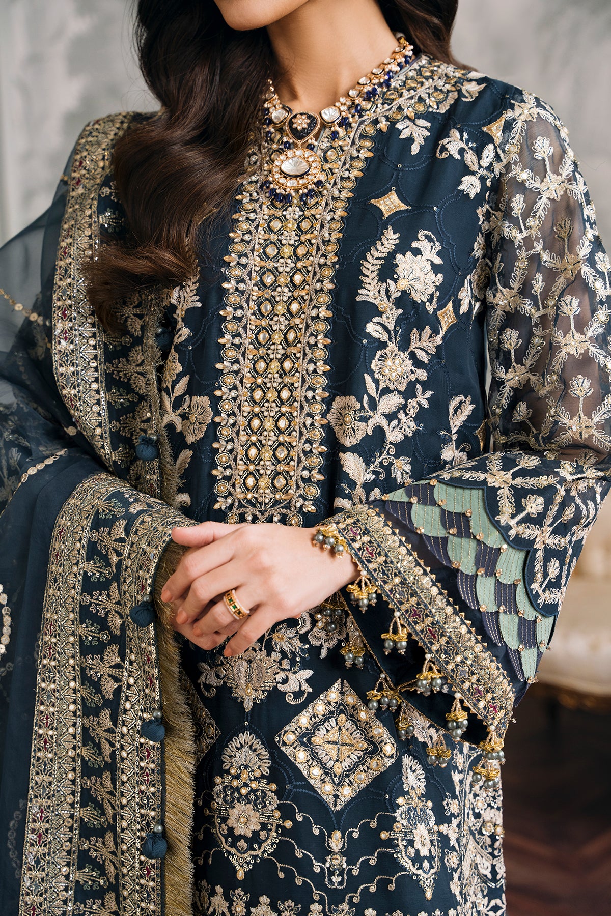 EMBROIDERED CHIFFON CH12-01 STITCHED - Image 10