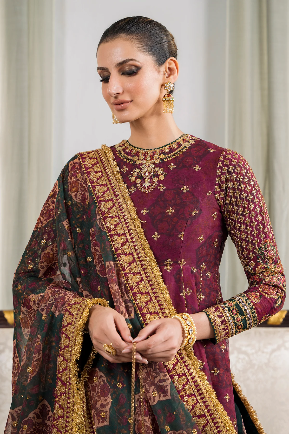 EMBROIDERED CHIFFON CH12-03 STITCHED - Image 10