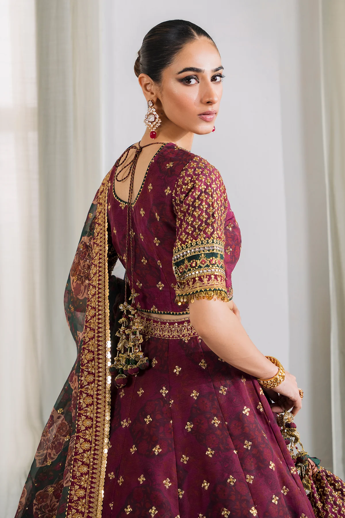 EMBROIDERED CHIFFON CH12-03 STITCHED - Image 14