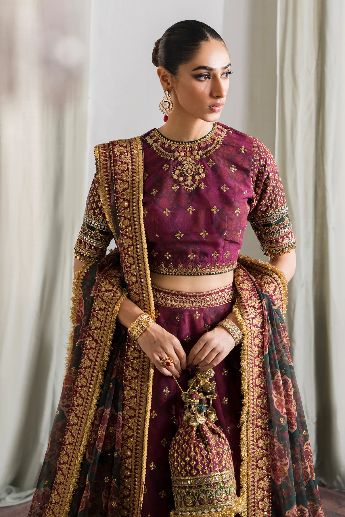 EMBROIDERED CHIFFON CH12-03 STITCHED - Image 15