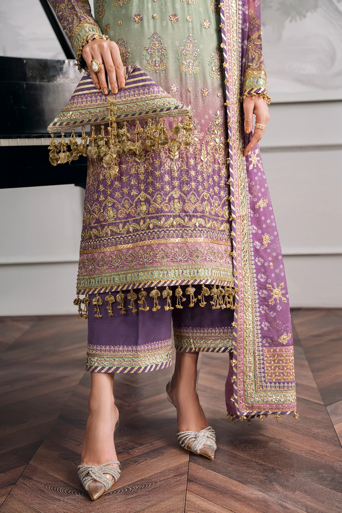 EMBROIDERED CHIFFON CH12-08 STITCHED - Image 19