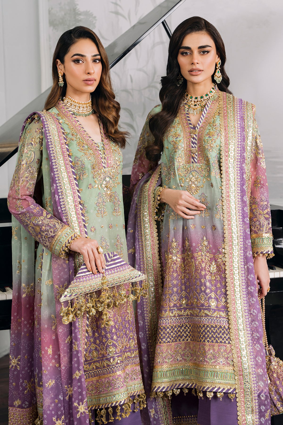 EMBROIDERED CHIFFON CH12-08 STITCHED - Image 21