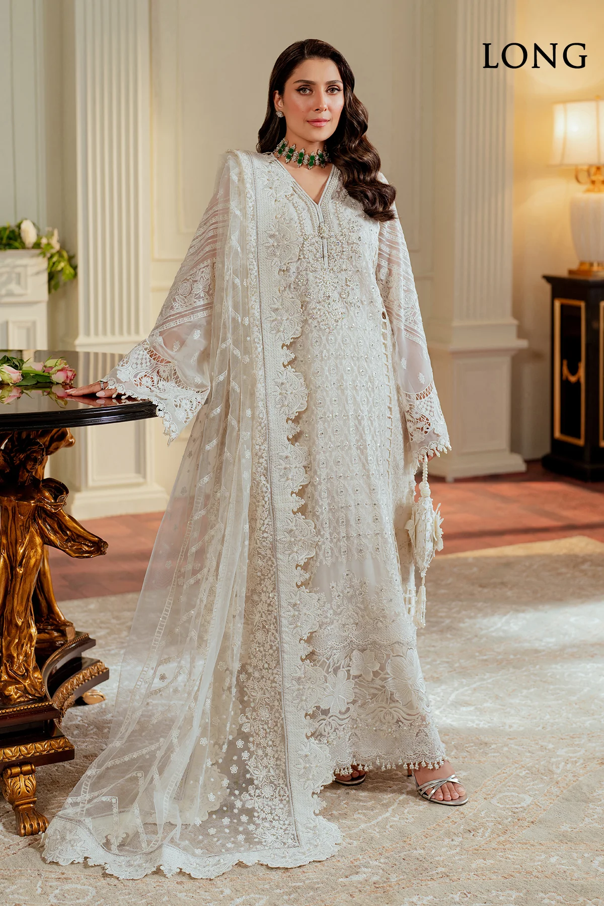EMBROIDERED CHIFFON CH13-02 STITCHED - Image 2