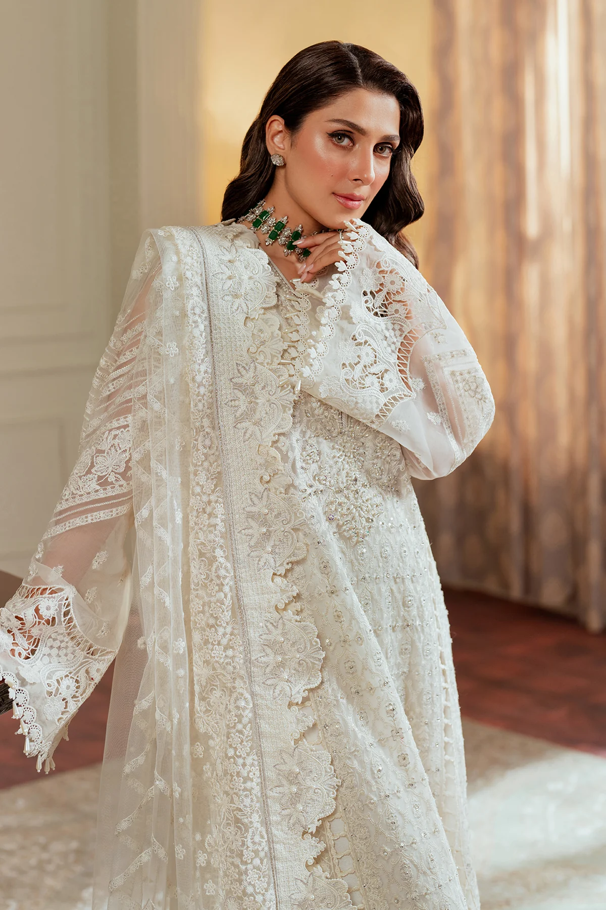 EMBROIDERED CHIFFON CH13-02 STITCHED - Image 3