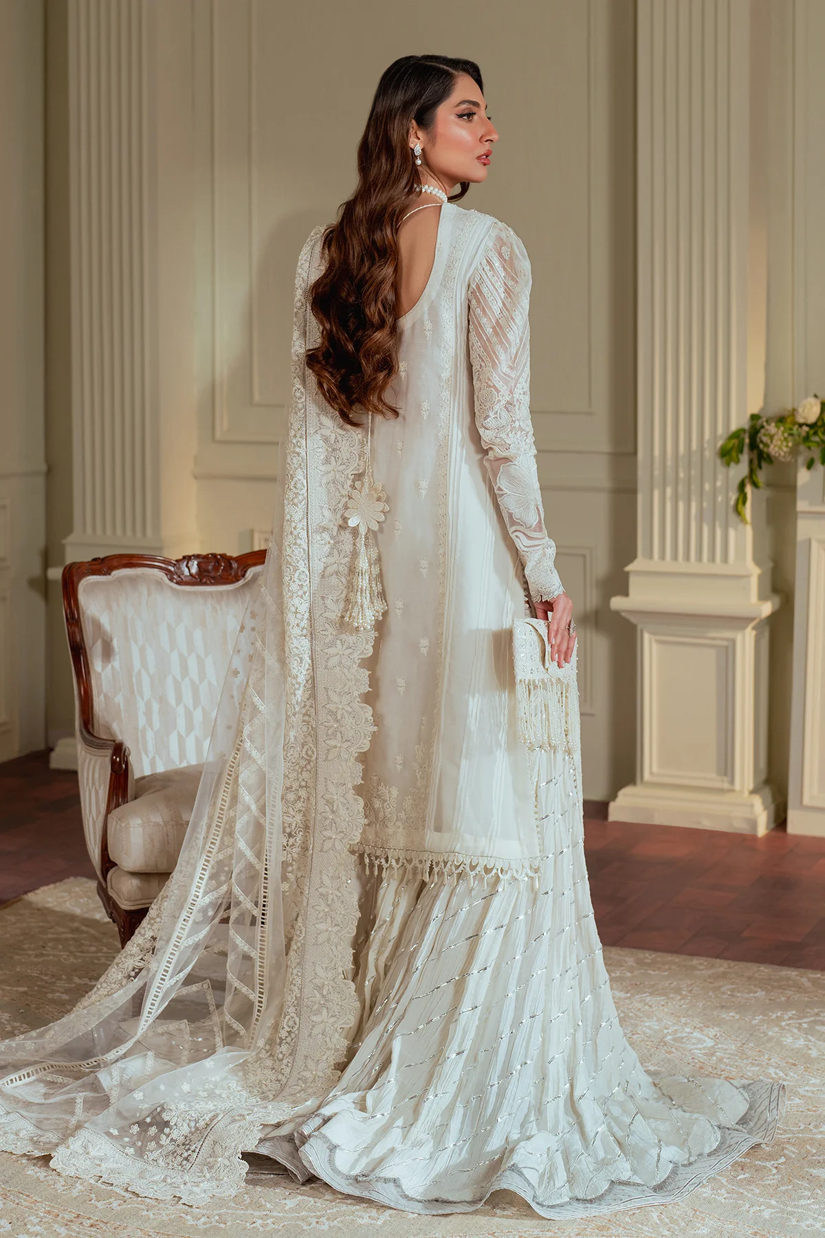 EMBROIDERED CHIFFON CH13-02 STITCHED - Image 7