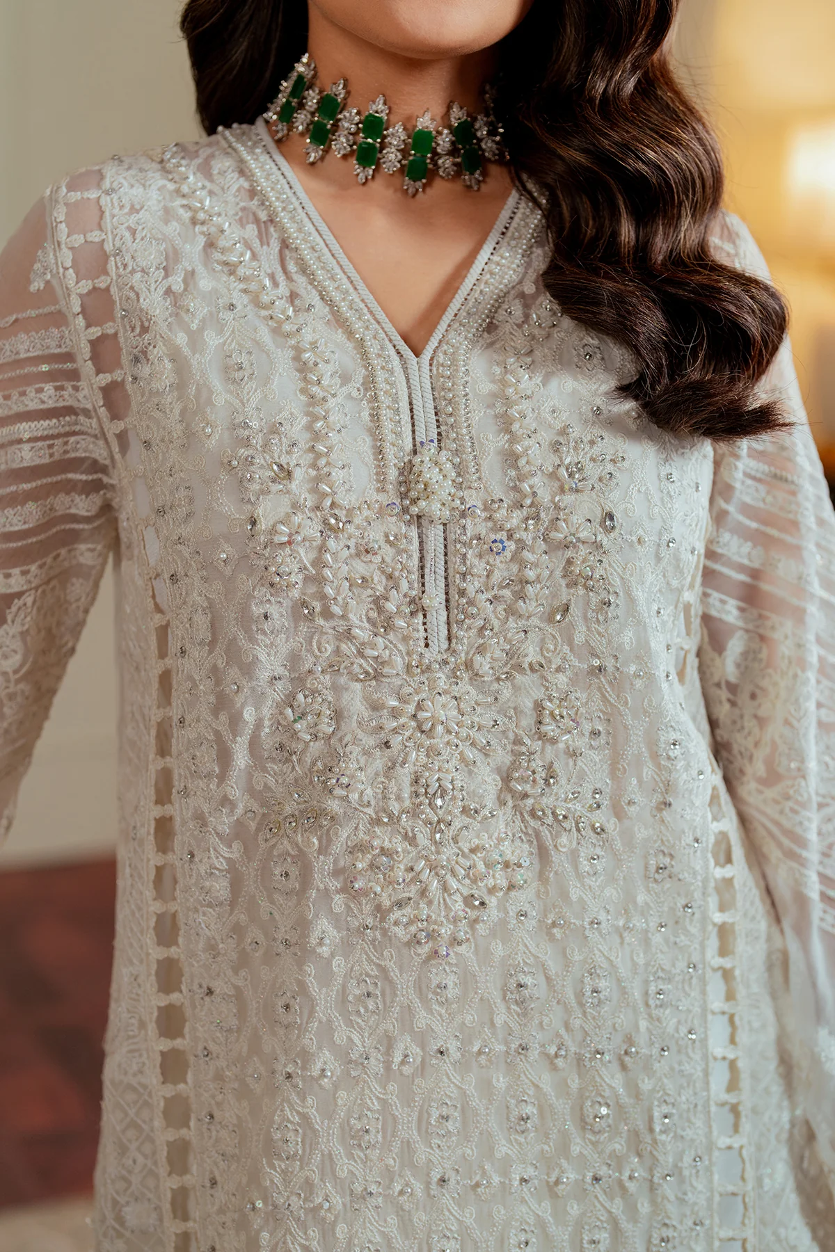 EMBROIDERED CHIFFON CH13-02 UNSTITCHED - Image 11