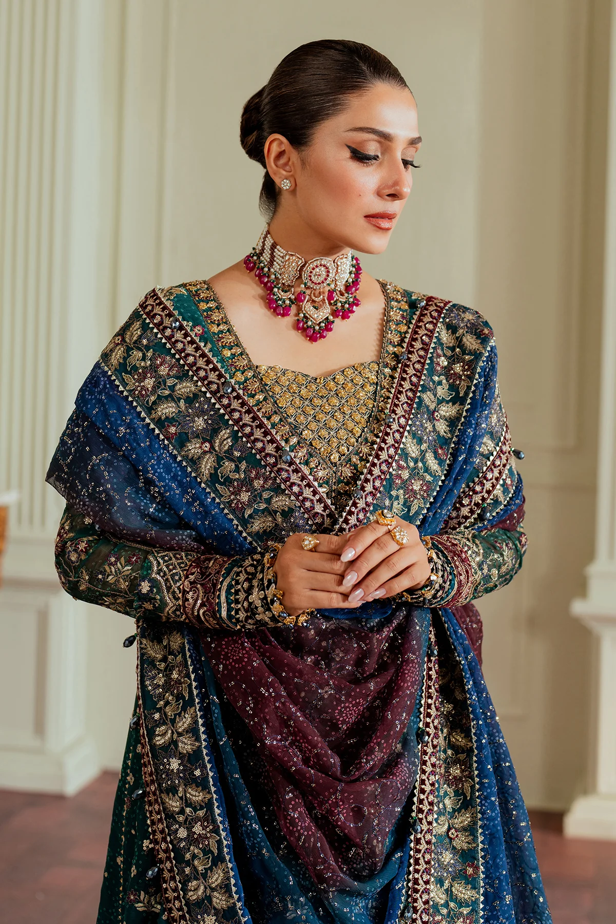 EMBROIDERED CHIFFON CH13-03 STITCHED - Image 14