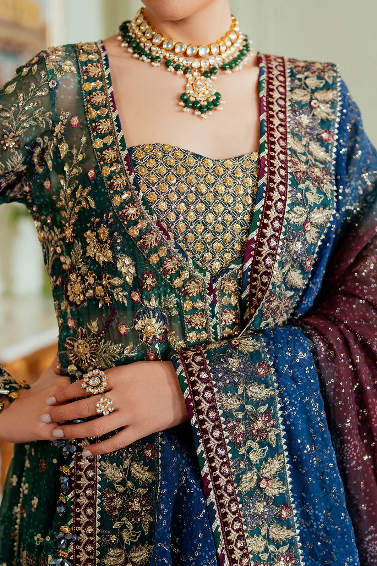 EMBROIDERED CHIFFON CH13-03 STITCHED - Image 16