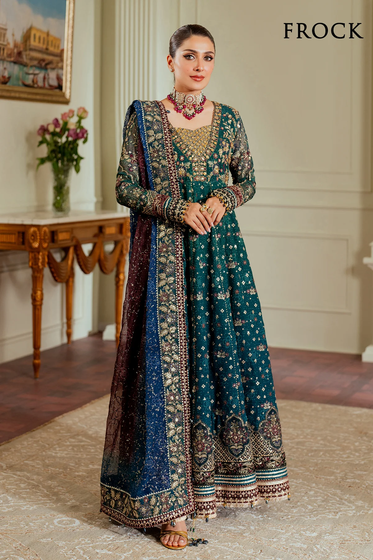 EMBROIDERED CHIFFON CH13-03 STITCHED - Image 2