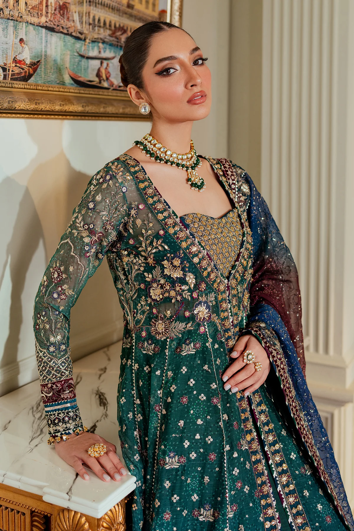 EMBROIDERED CHIFFON CH13-03 STITCHED - Image 6