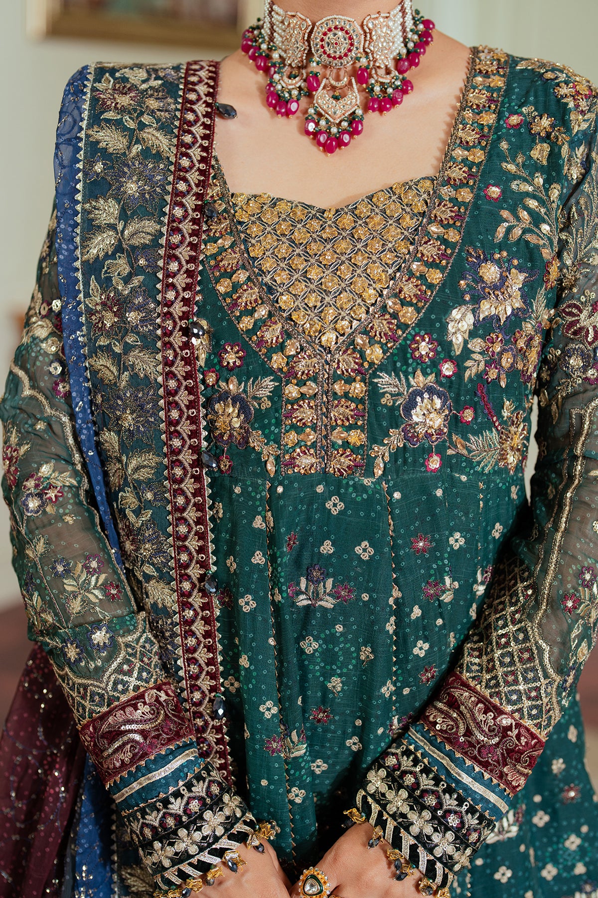 EMBROIDERED CHIFFON CH13-03 STITCHED - Image 9