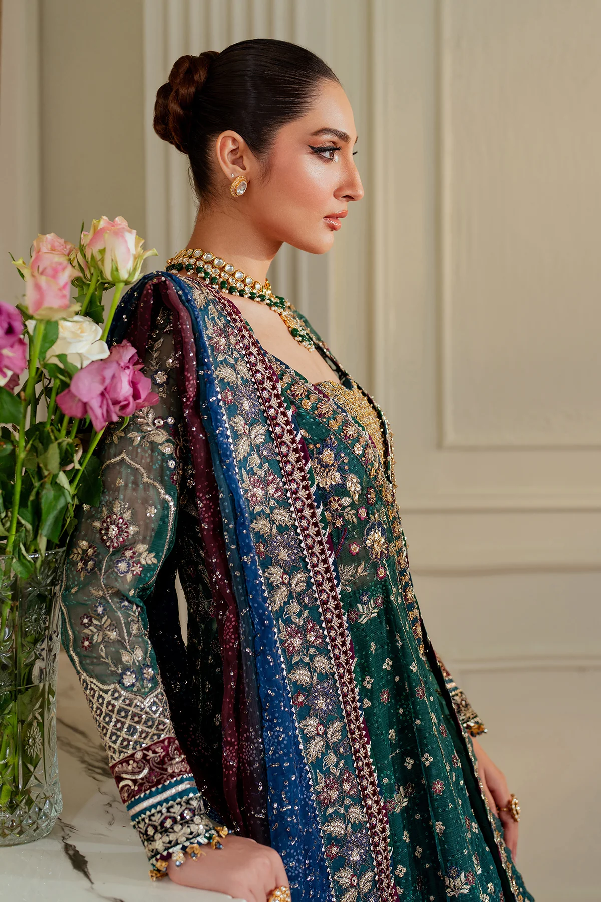 EMBROIDERED CHIFFON CH13-03 UNSTITCHED - Image 19