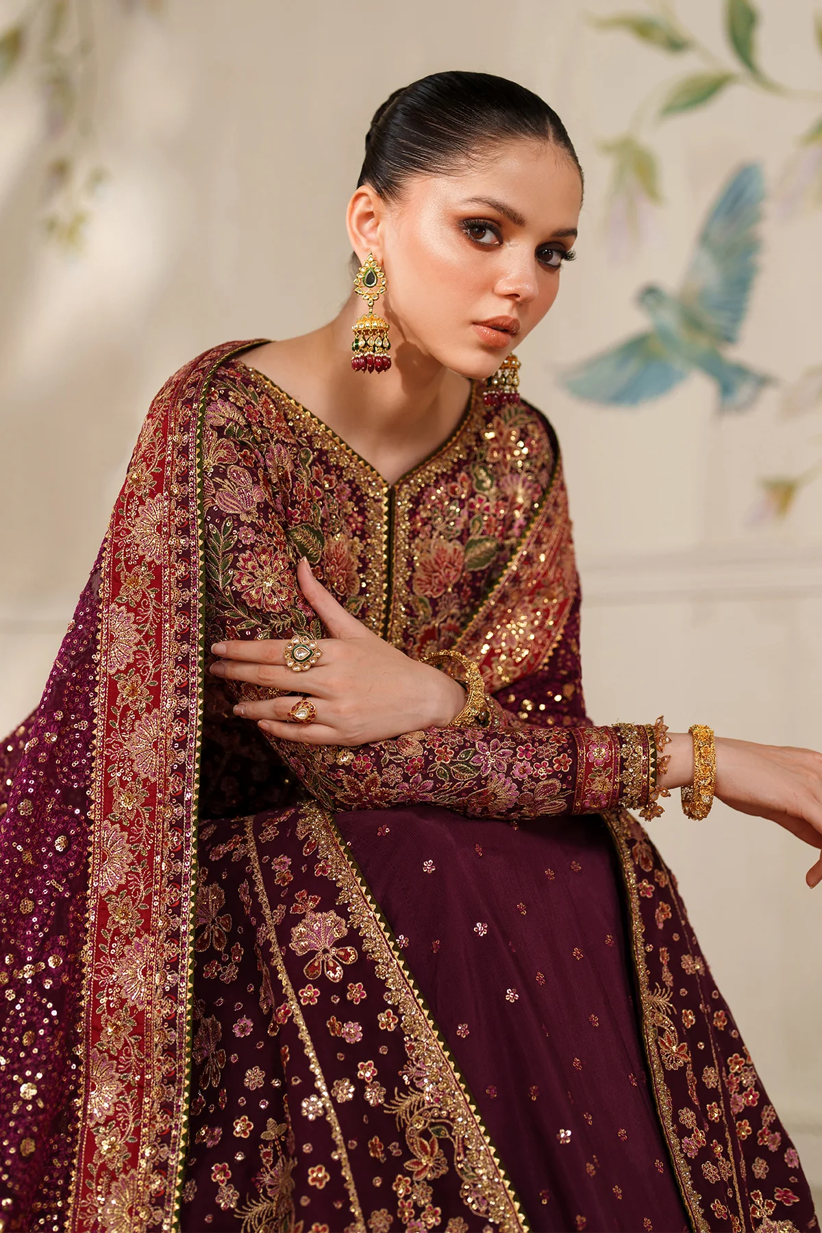 EMBROIDERED CHIFFON CH14-05 STITCHED - Image 12