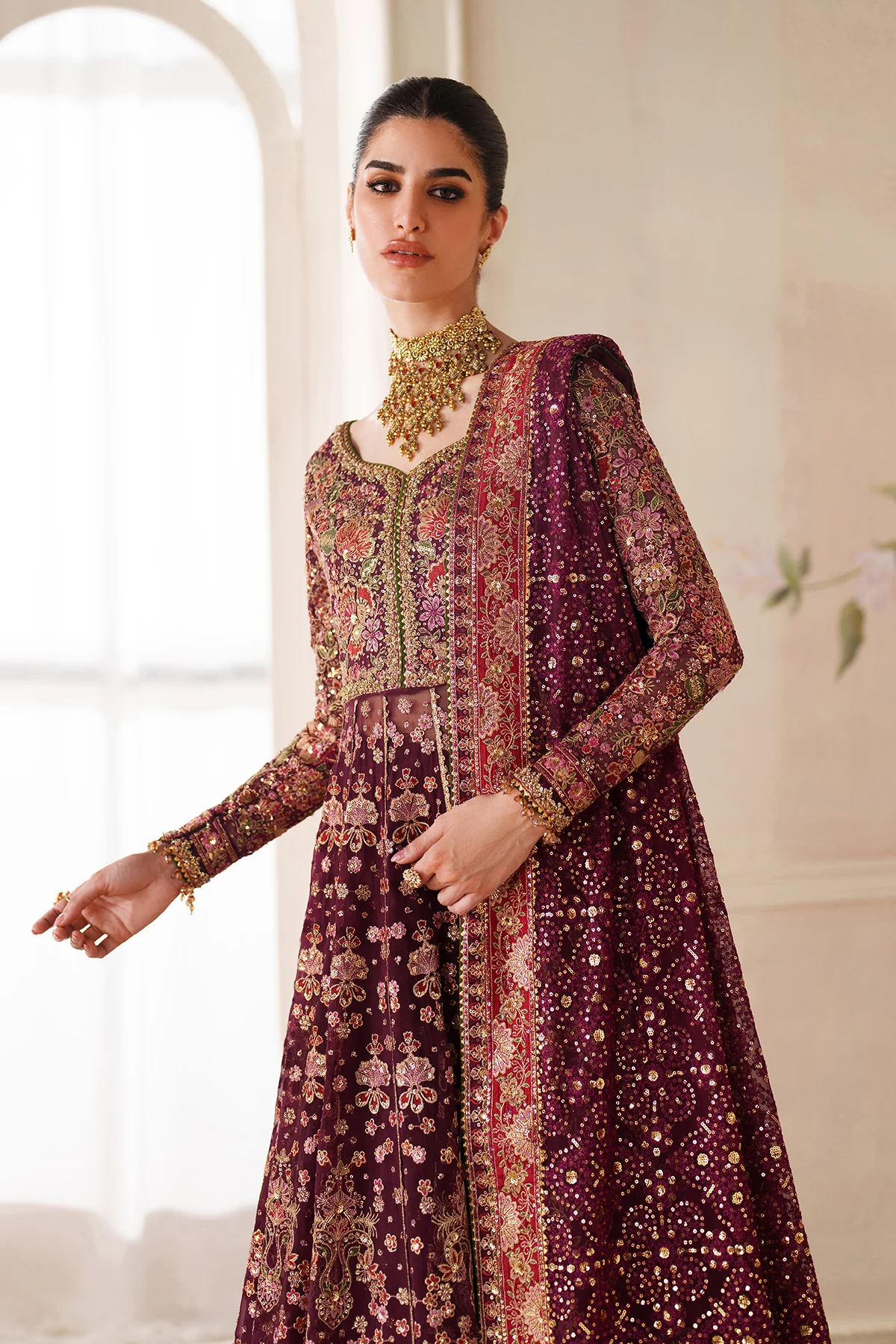 EMBROIDERED CHIFFON CH14-05 STITCHED - Image 16