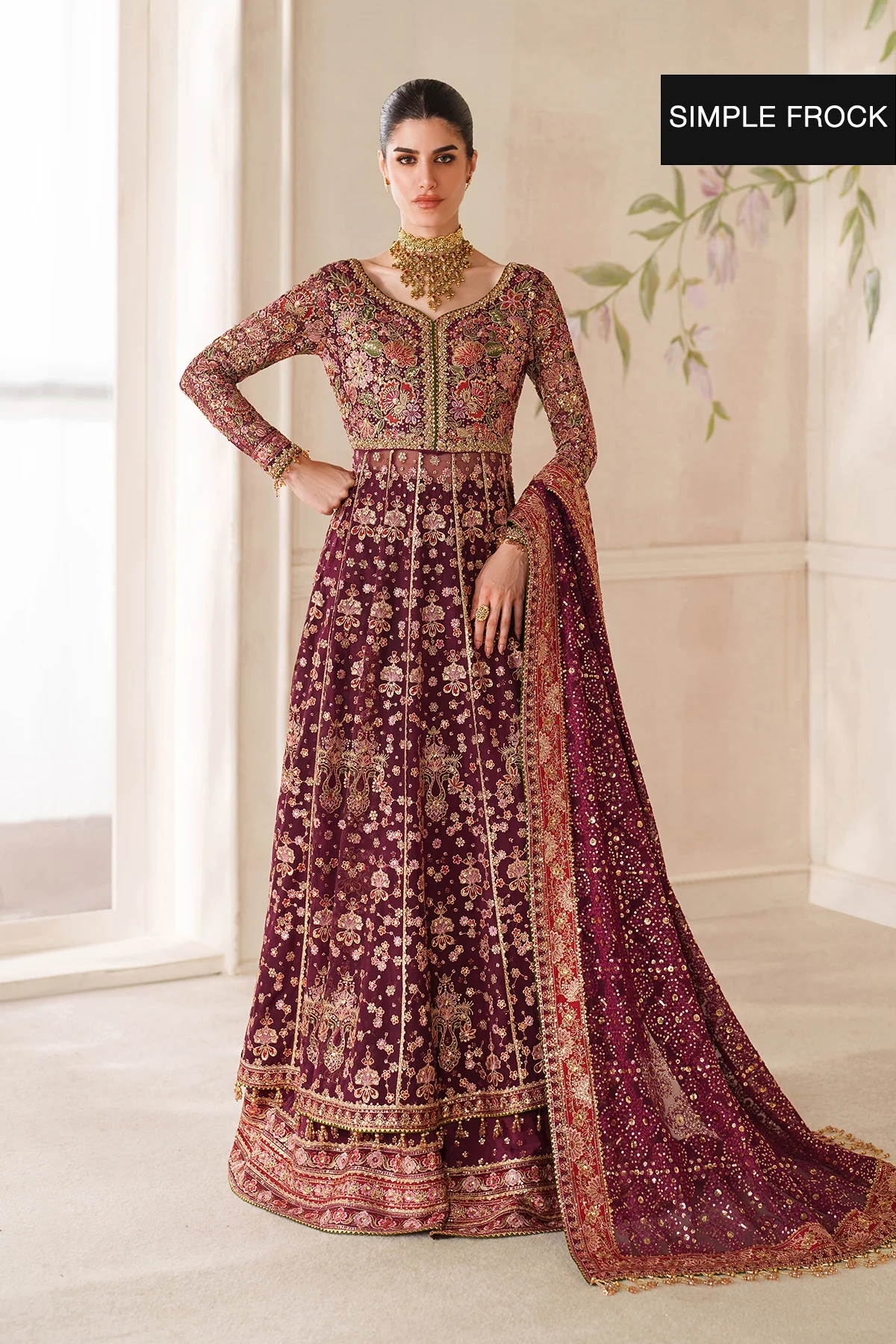 EMBROIDERED CHIFFON CH14-05 STITCHED - Image 4