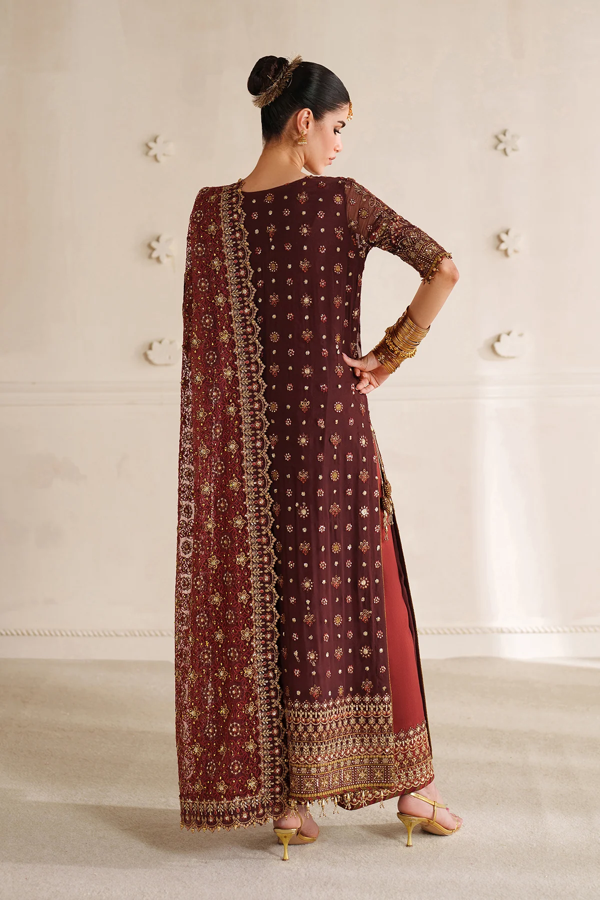 EMBROIDERED CHIFFON CH14-07 STITCHED - Image 5