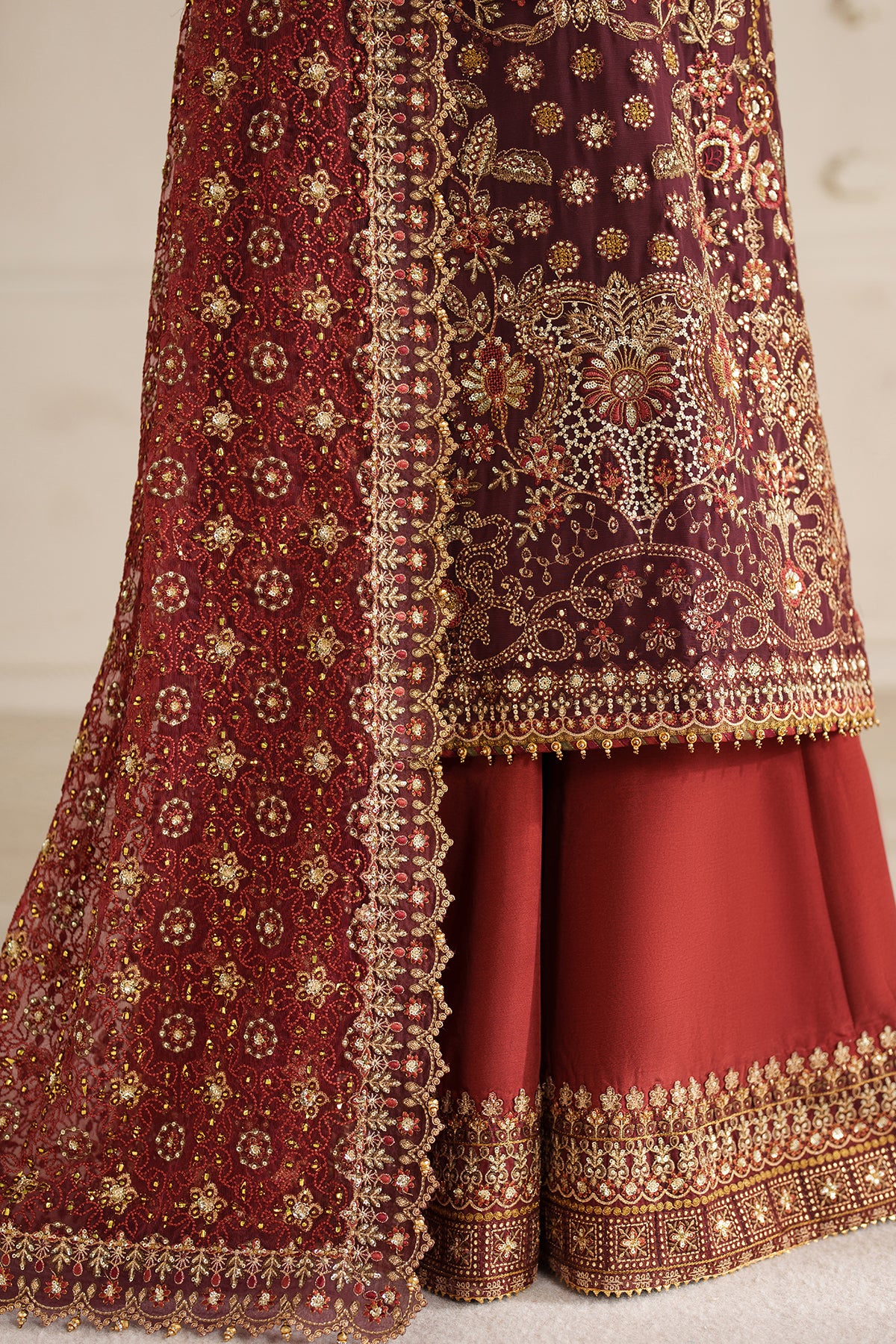 EMBROIDERED CHIFFON CH14-07 STITCHED - Image 8