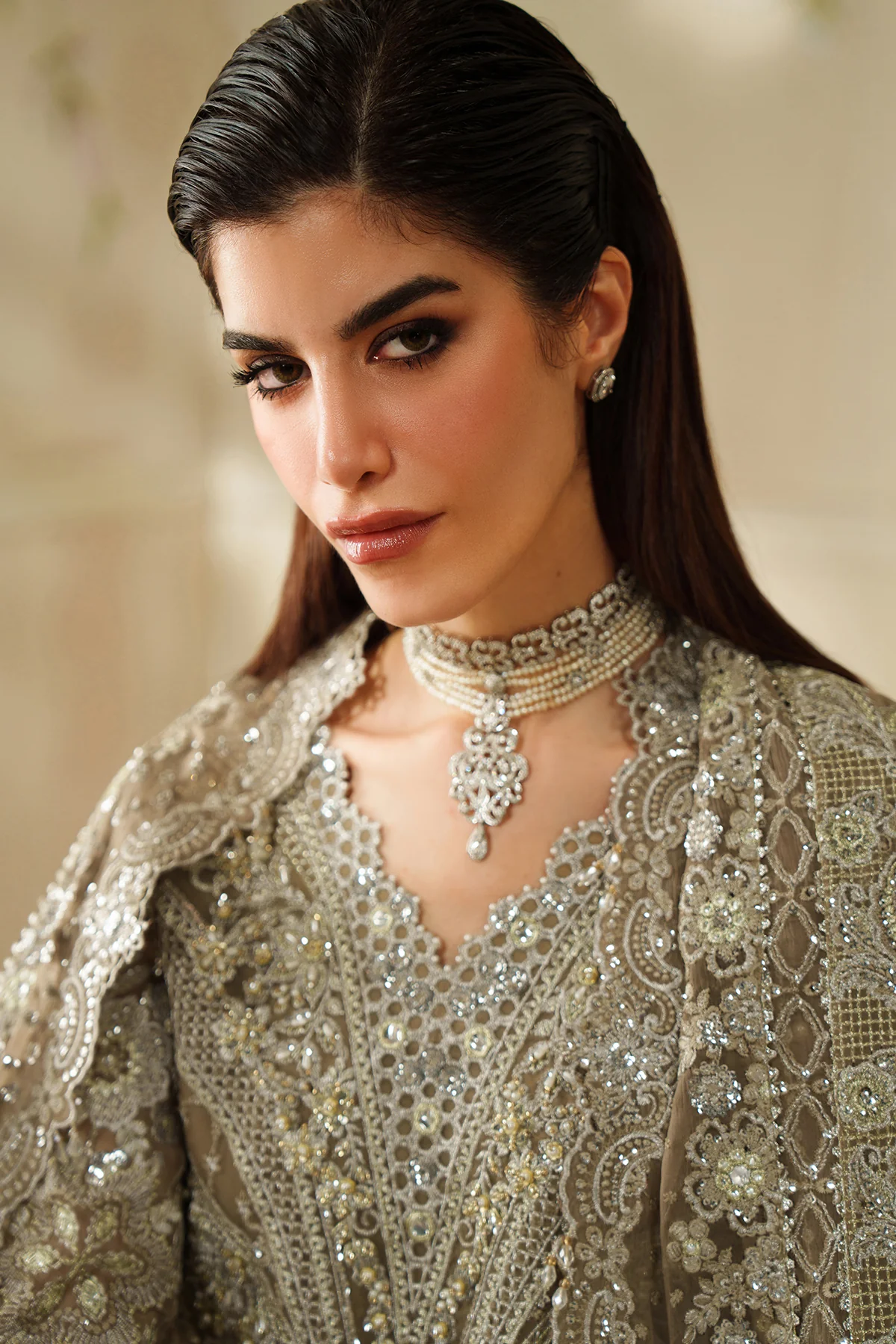EMBROIDERED CHIFFON CH14-08 STITCHED - Image 10