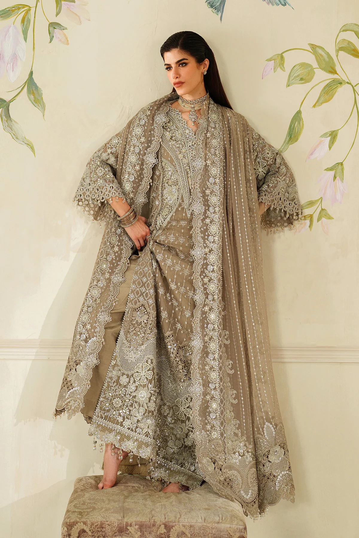 EMBROIDERED CHIFFON CH14-08 STITCHED - Image 13
