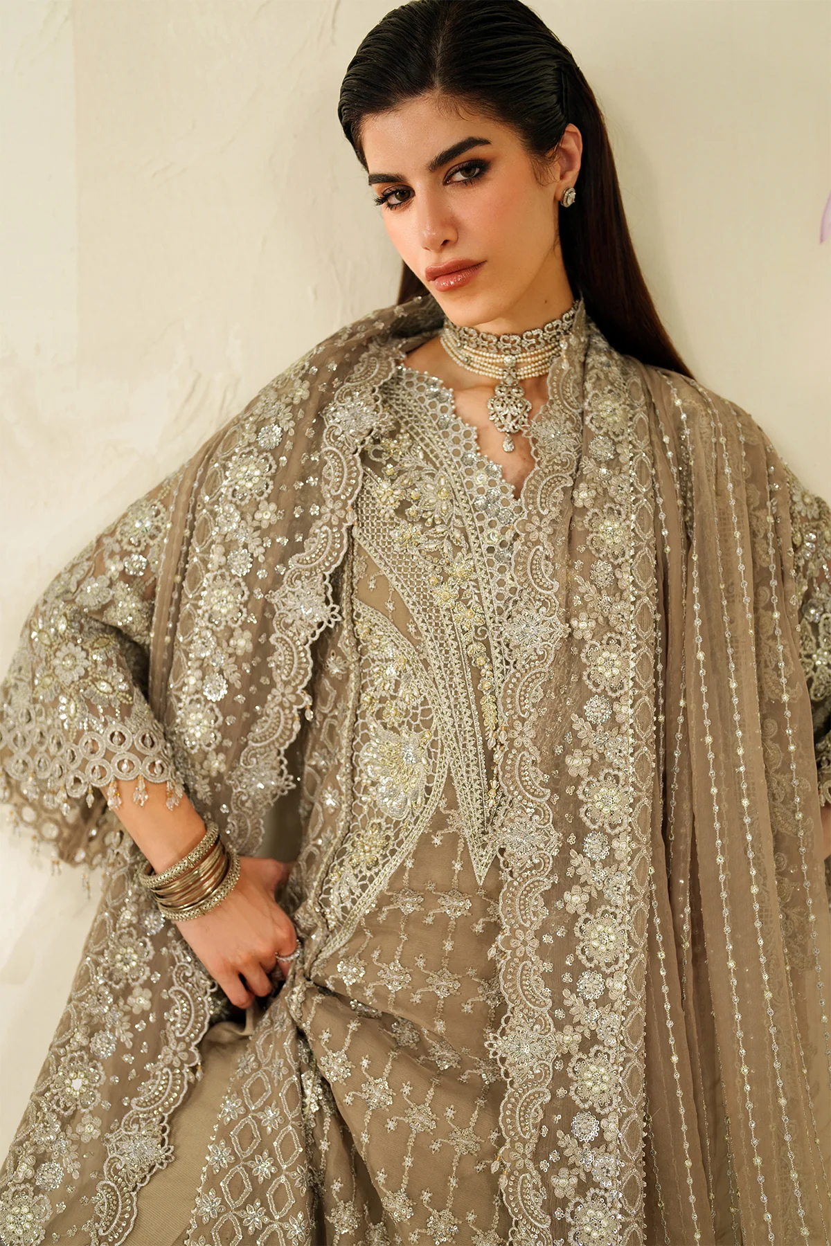 EMBROIDERED CHIFFON CH14-08 STITCHED - Image 16