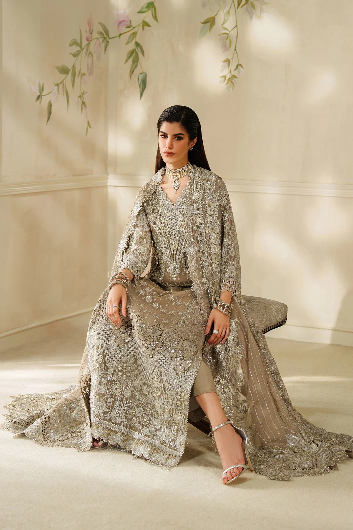 EMBROIDERED CHIFFON CH14-08 STITCHED - Image 19