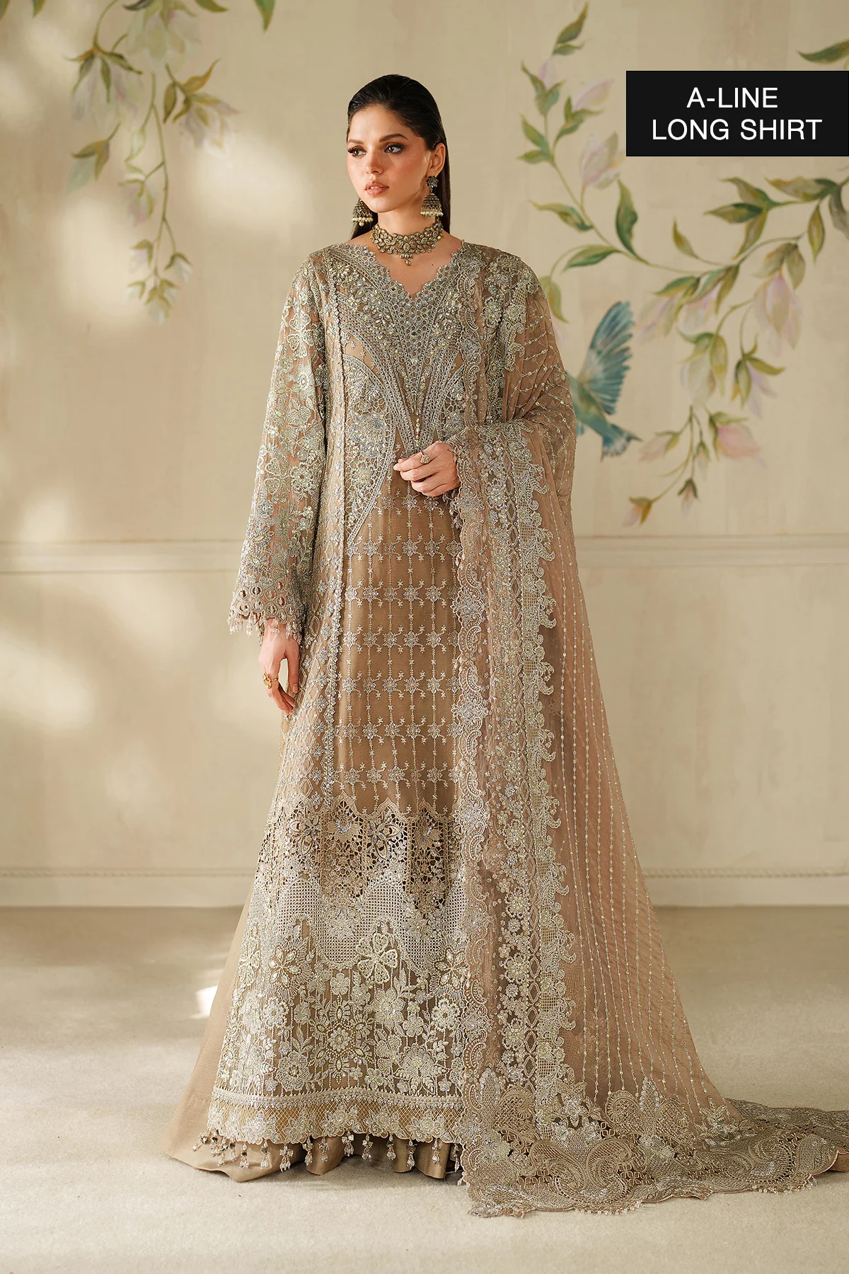 EMBROIDERED CHIFFON CH14-08 STITCHED - Image 2