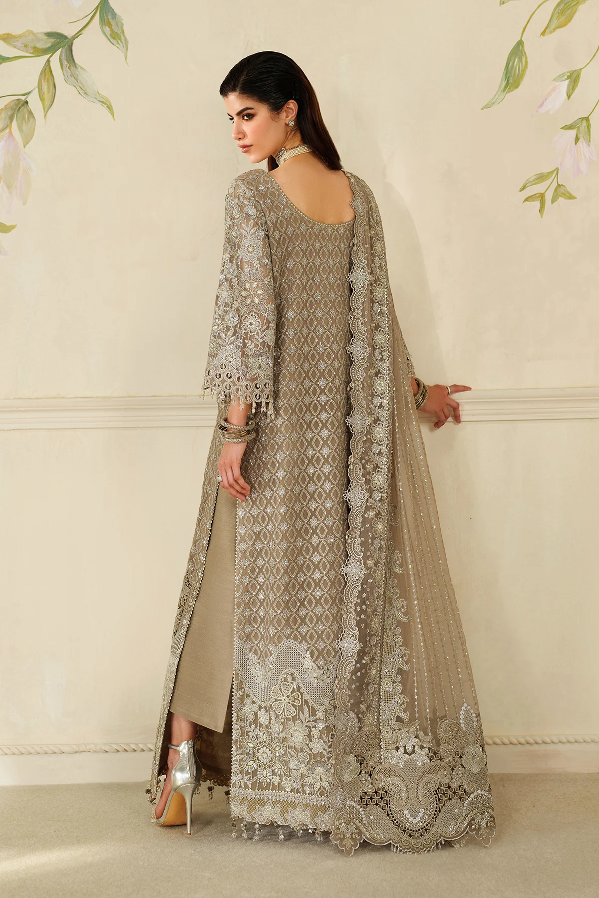 EMBROIDERED CHIFFON CH14-08 STITCHED - Image 5