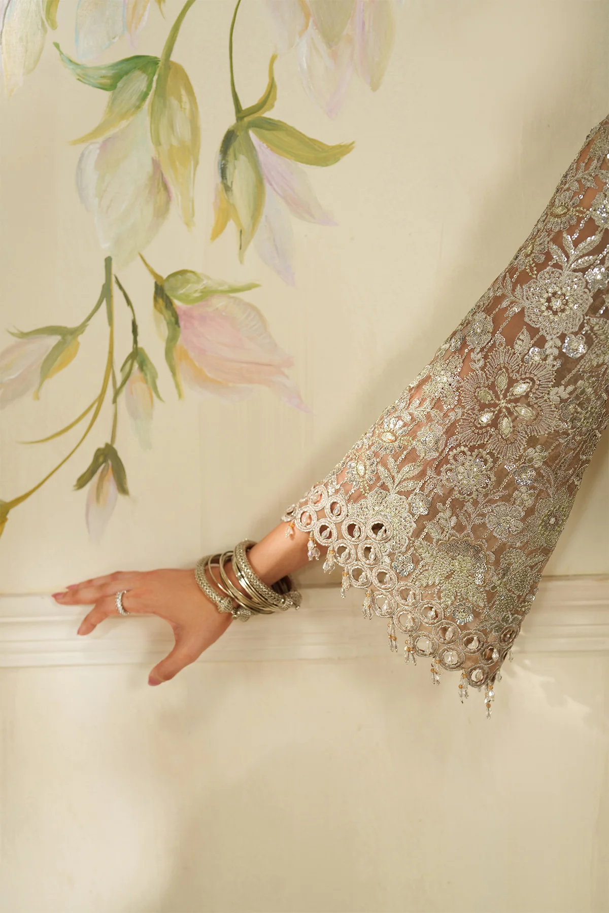 EMBROIDERED CHIFFON CH14-08 STITCHED - Image 8