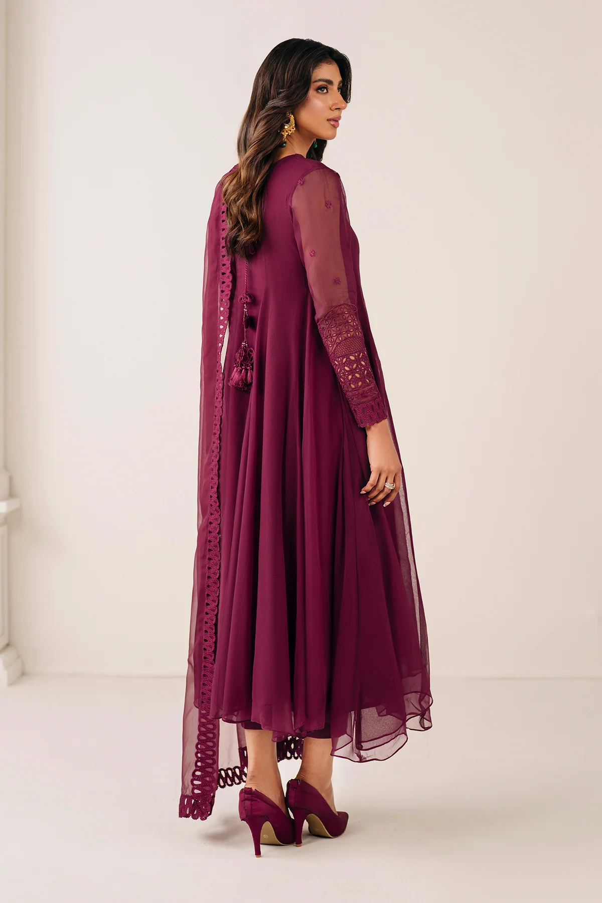 EMBROIDERED CHIFFON DUPATTA 65 - Image 2