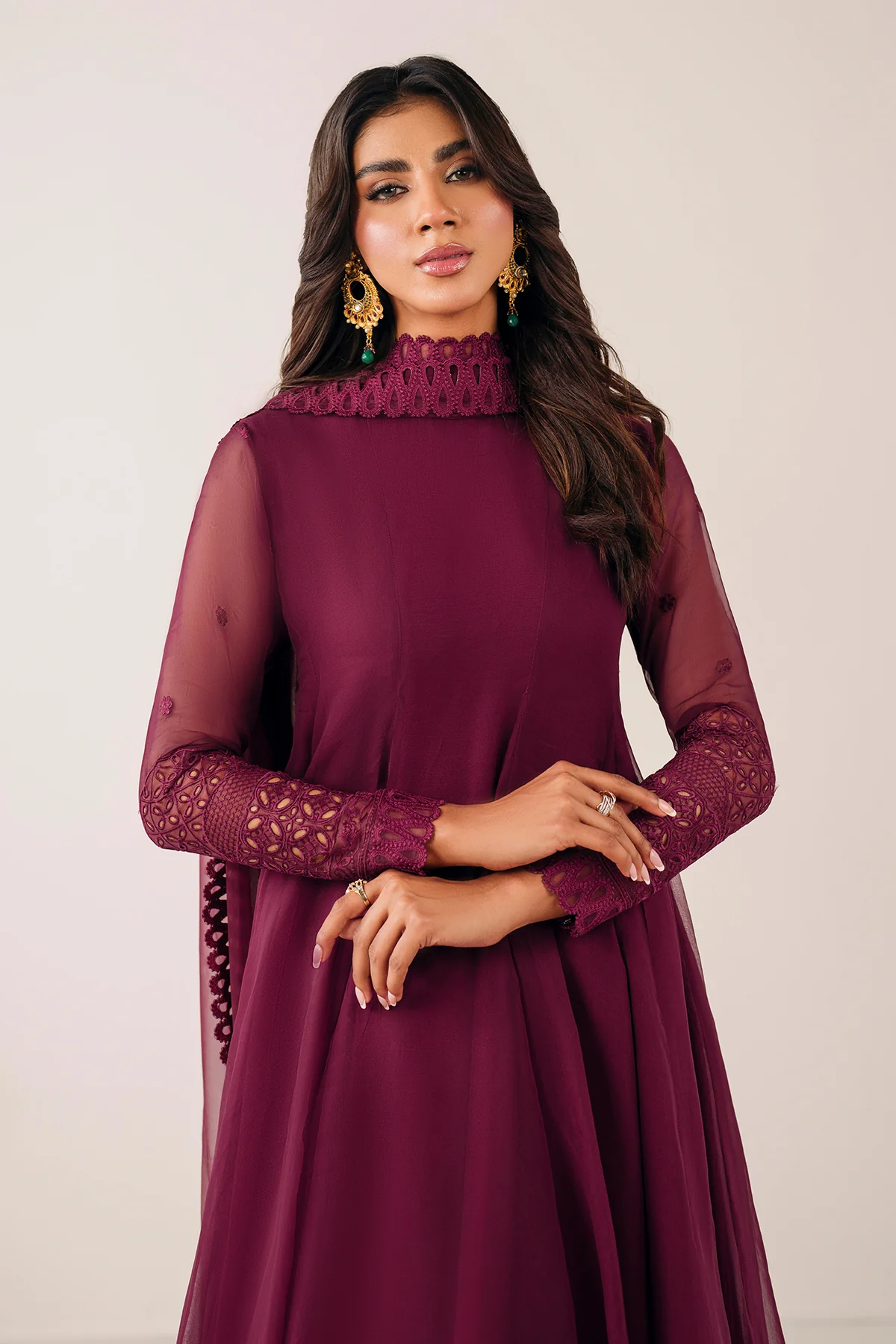 EMBROIDERED CHIFFON DUPATTA 65 - Image 3