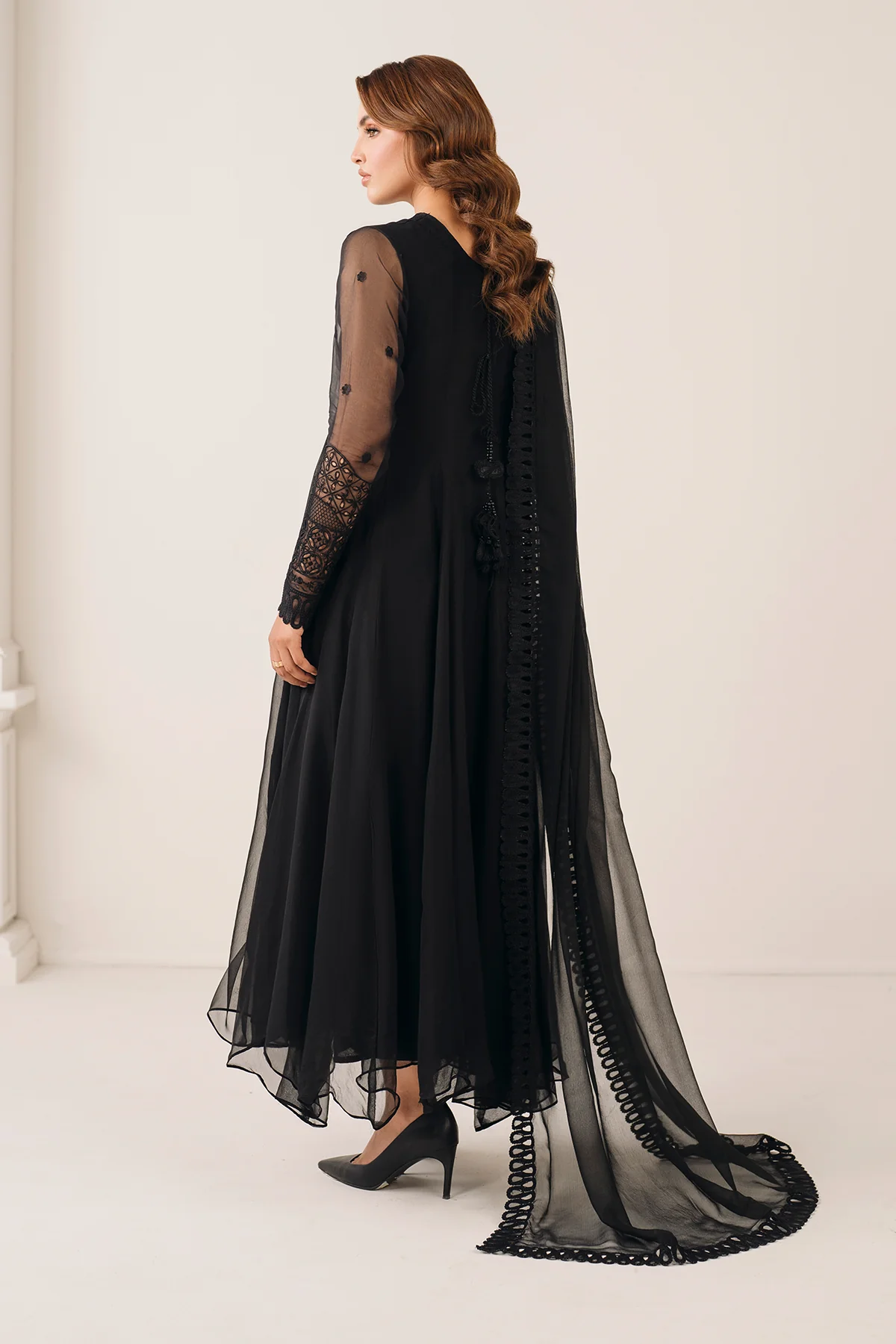 EMBROIDERED CHIFFON DUPATTA 66 - Image 2
