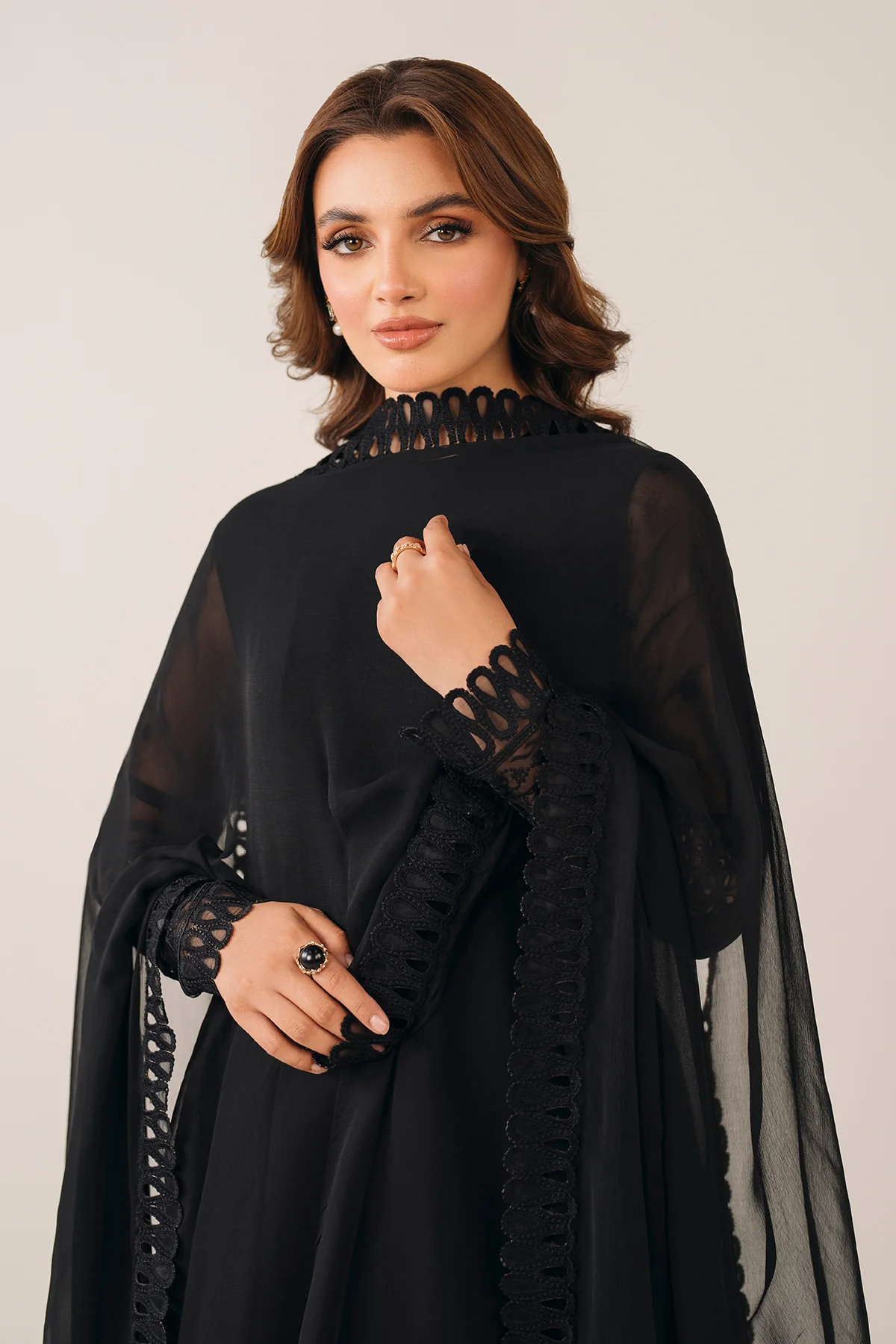EMBROIDERED CHIFFON DUPATTA 66 - Image 3