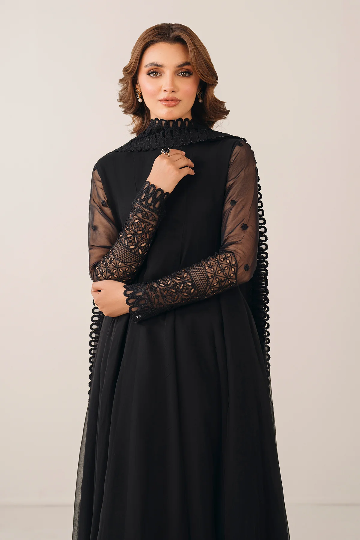 EMBROIDERED CHIFFON DUPATTA 66 - Image 5