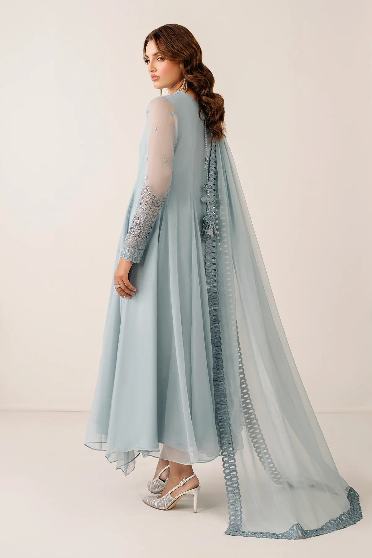EMBROIDERED CHIFFON DUPATTA 67 - Image 2